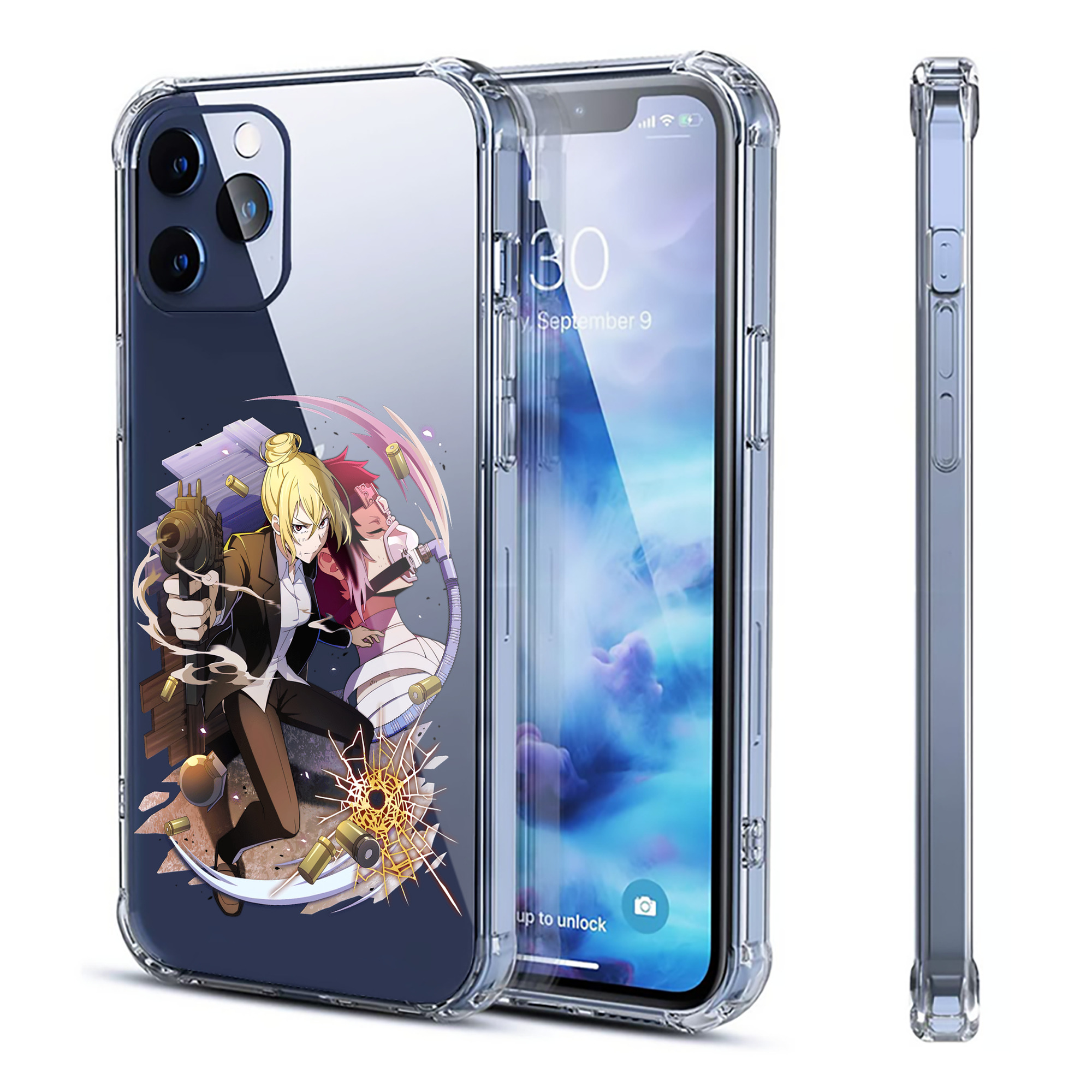 （画像用） 文豪ストレイドッグス Bungo Stray Dogs 【iPhone 12シリーズ対応】透明スマホケース（クリアソフトケース）